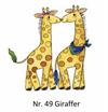 Børnekop med navn - 2 giraffer 